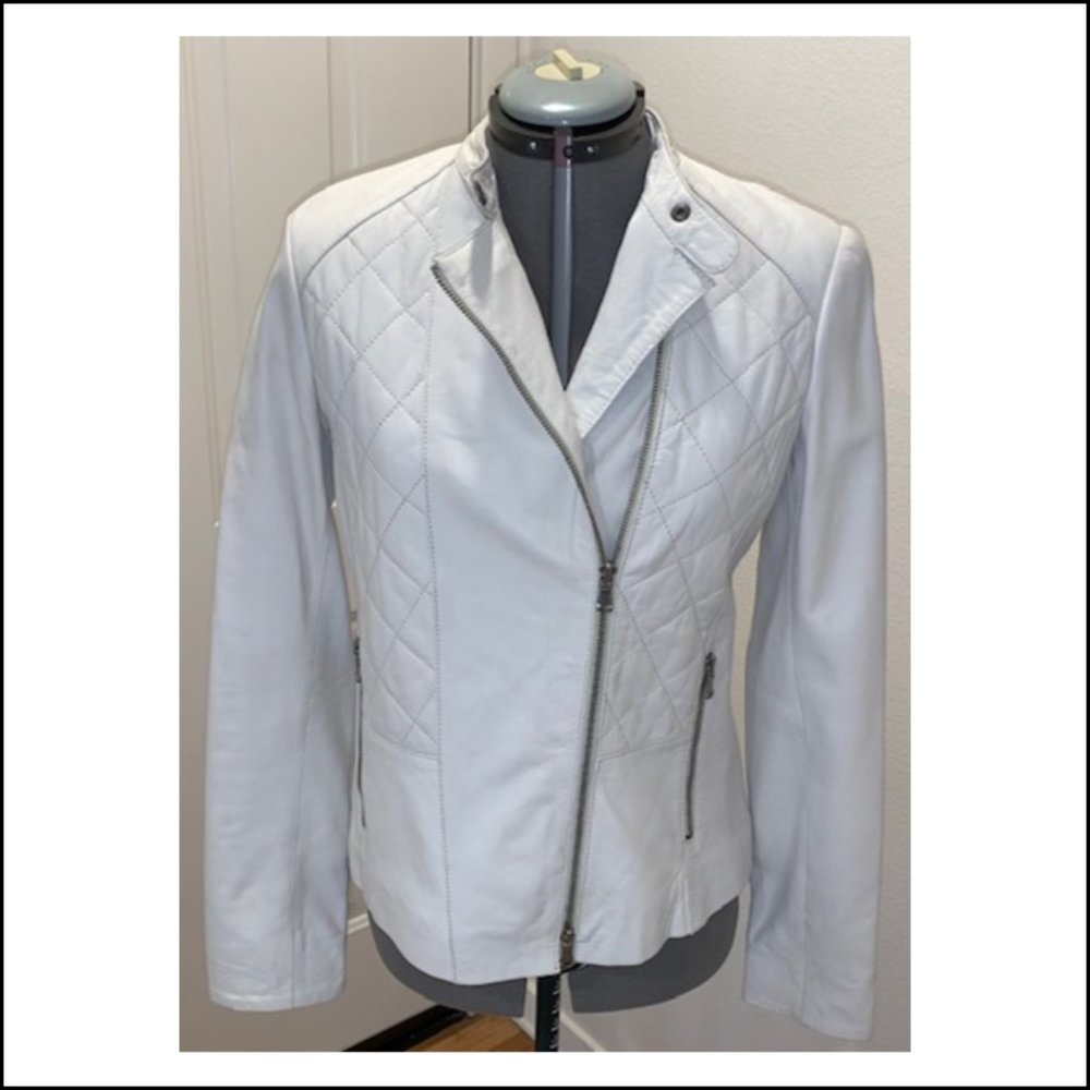 Danier Leather - White Leather Jacket